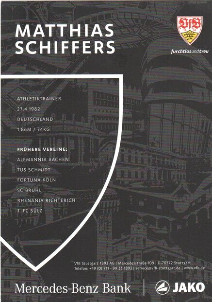 Autogramm Fussball | VfB Stuttgart | 2022 | Matthias SCHIFFERS
