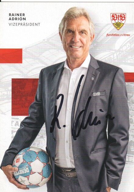 Autogramm Fussball | VfB Stuttgart | 2022 | Rainer ADRION