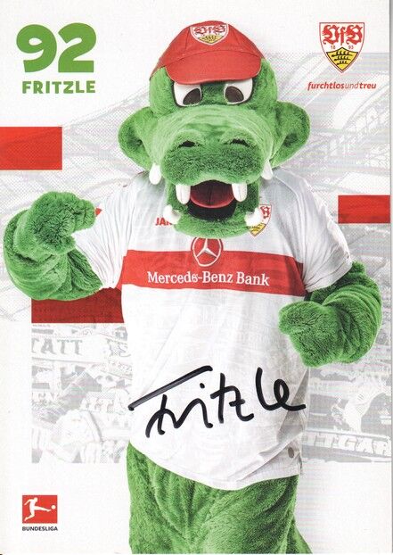 Autogramm Fussball | VfB Stuttgart | 2022 | FRITZLE (Maskottchen)