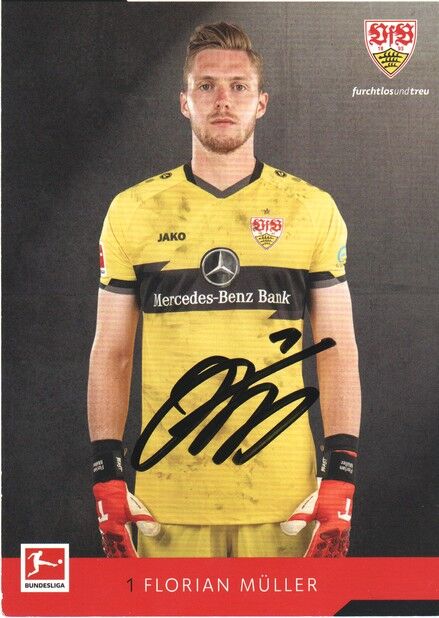 Autogramm Fussball | VfB Stuttgart | 2021 | Florian MÜLLER