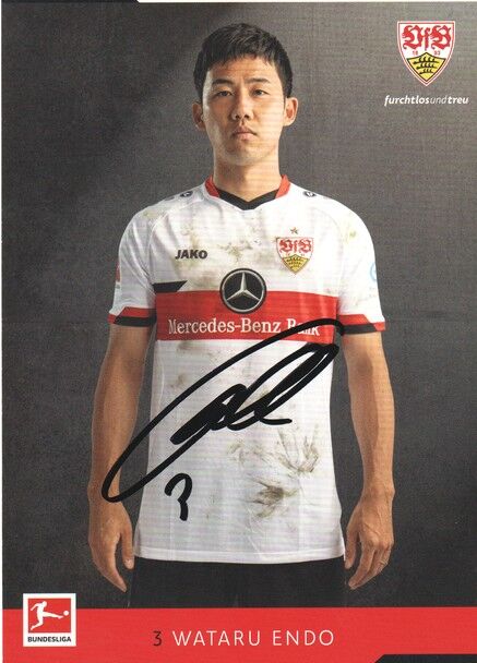 Autogramm Fussball | VfB Stuttgart | 2021 | Wataru ENDO