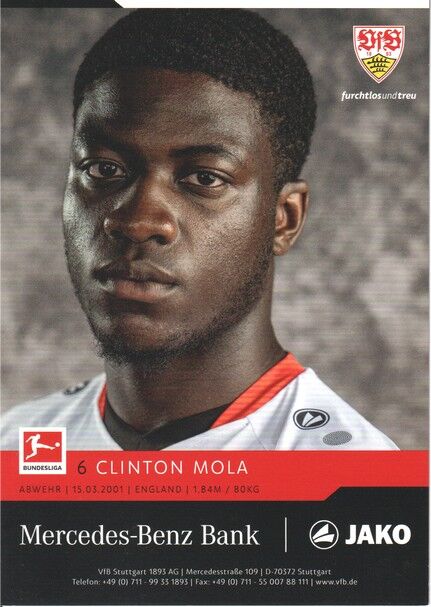 Autogramm Fussball | VfB Stuttgart | 2021 | Clinton MOLA