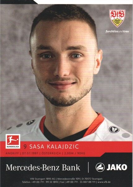 Autogramm Fussball | VfB Stuttgart | 2021 | Sasa KALAJDZIC