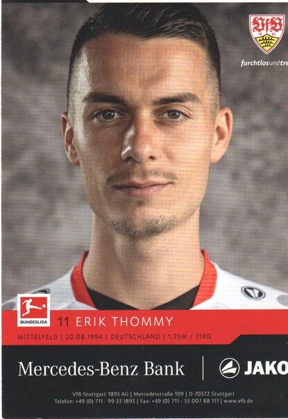 Autogramm Fussball | VfB Stuttgart | 2021 | Erik THOMMY