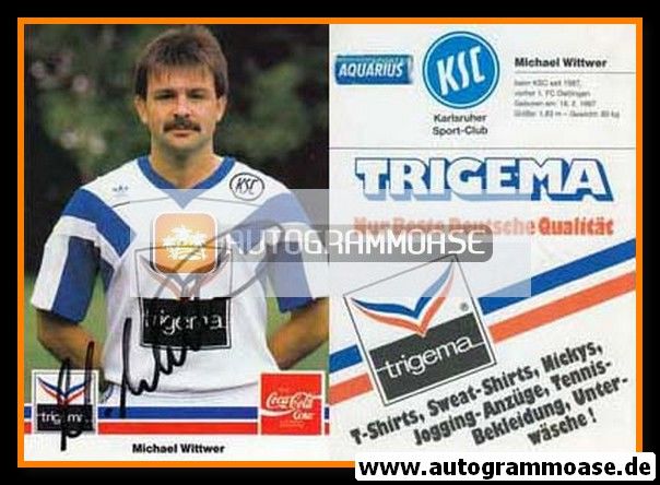 Autogramm Fussball | Karlsruher SC | 1989 | Michael WITTWER