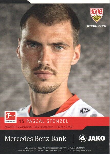 Autogramm Fussball | VfB Stuttgart | 2021 | Pascal STENZEL
