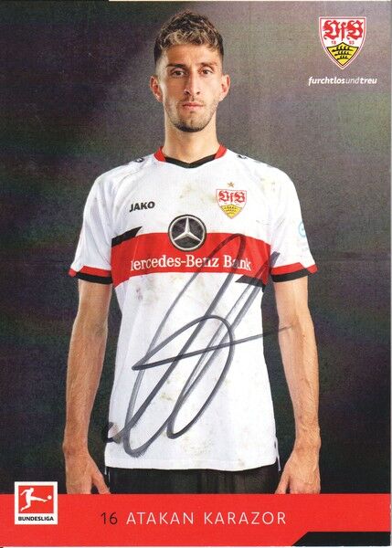 Autogramm Fussball | VfB Stuttgart | 2021 | Atakan KARAZOR