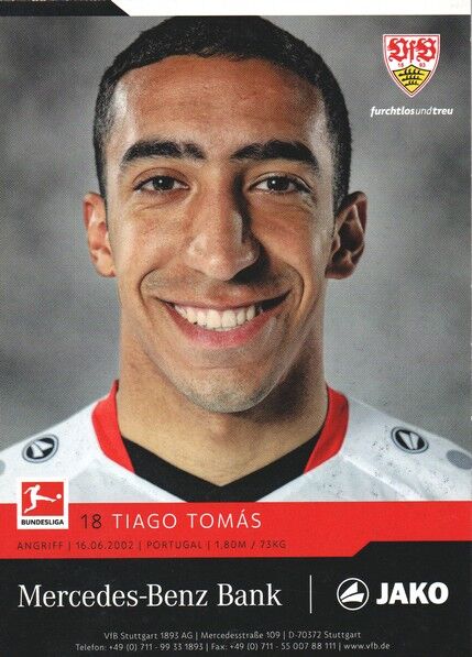 Autogramm Fussball | VfB Stuttgart | 2021 | Tiago TOMAS