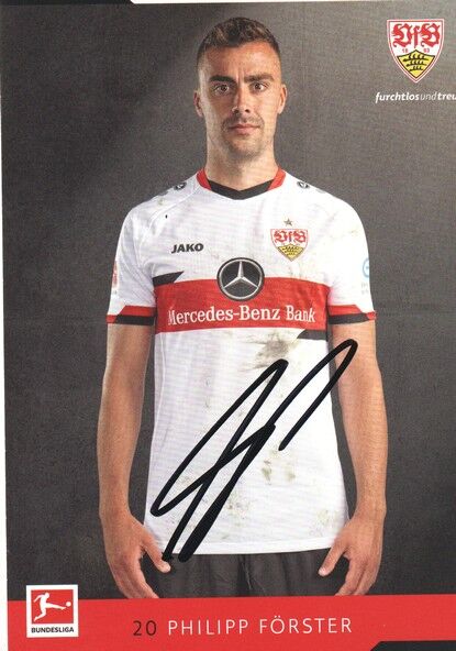 Autogramm Fussball | VfB Stuttgart | 2021 | Philipp FÖRSTER