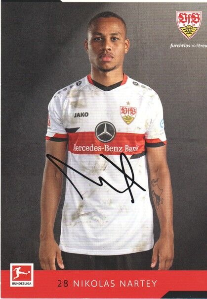 Autogramm Fussball | VfB Stuttgart | 2021 | Nikolas NARTEY