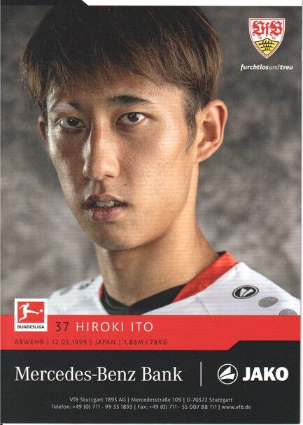 Autogramm Fussball | VfB Stuttgart | 2021 | Hiroki ITO