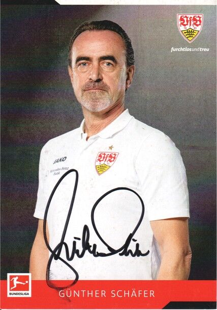 Autogramm Fussball | VfB Stuttgart | 2021 | Günther SCHÄFER
