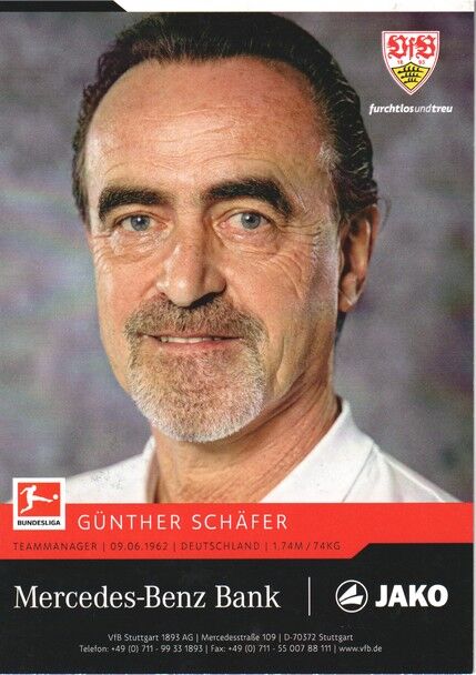 Autogramm Fussball | VfB Stuttgart | 2021 | Günther SCHÄFER