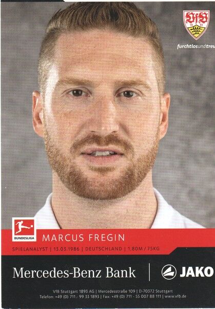 Autogramm Fussball | VfB Stuttgart | 2021 | Marcus FREGIN