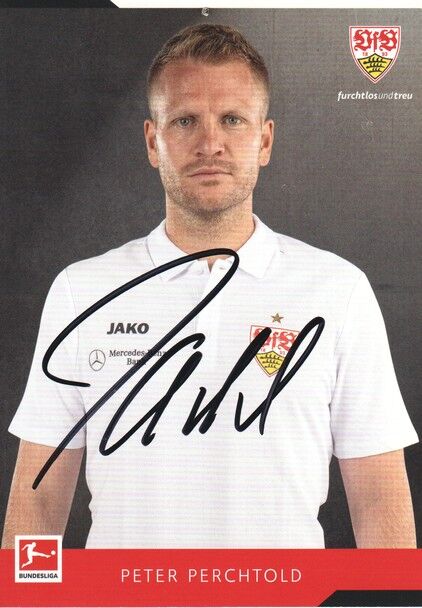 Autogramm Fussball | VfB Stuttgart | 2021 | Peter PERCHTOLD