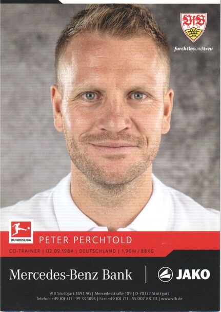 Autogramm Fussball | VfB Stuttgart | 2021 | Peter PERCHTOLD