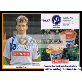 Autogramm Fussball | Karlsruher SC | 1992 | Matthias FRITZ