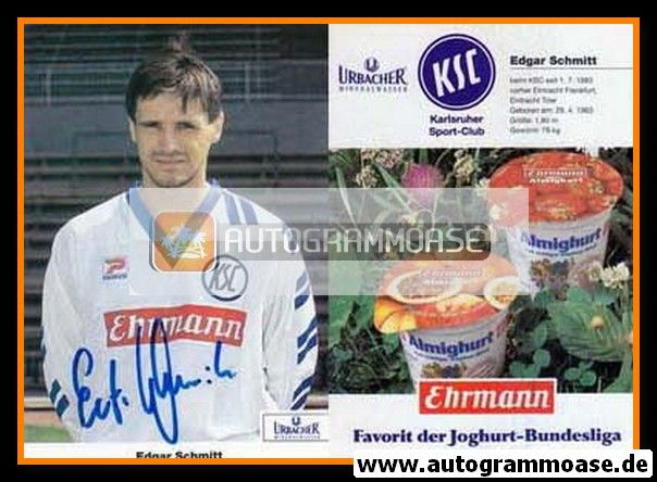 Autogramm Fussball | Karlsruher SC | 1993 | Edgar SCHMITT